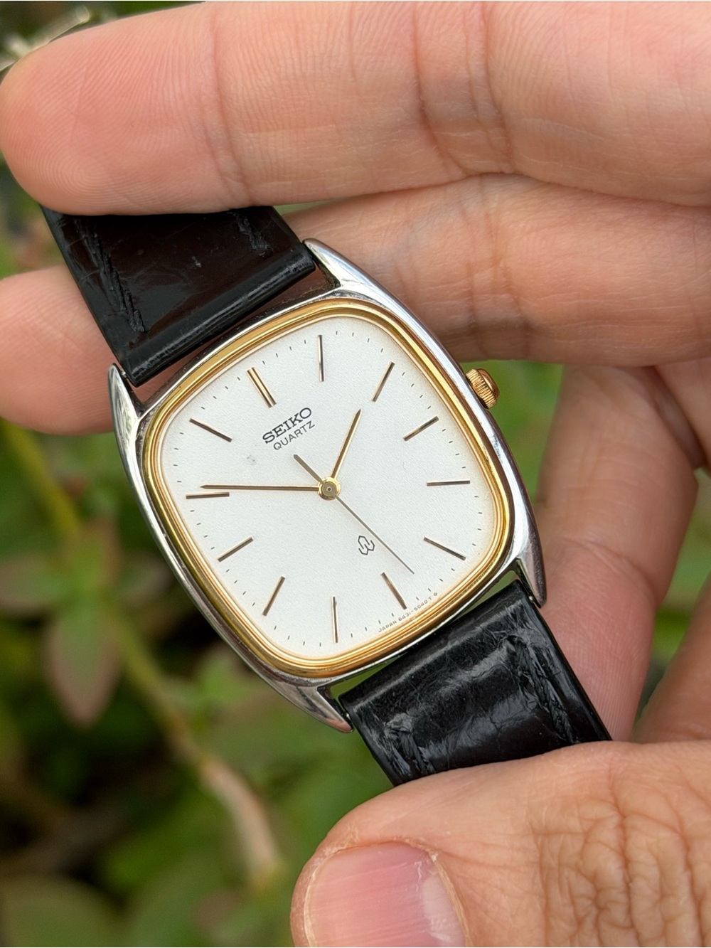 Vintage 1982 Seiko Quartz 6431-5020 Men’s Watch, Gold Plated